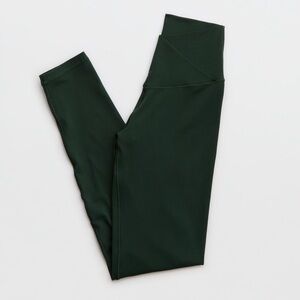 Aerie Green Crossover Offline Leggings